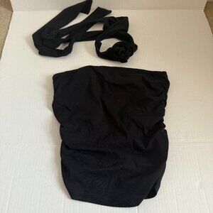 Rose Tie Neck Tube Top